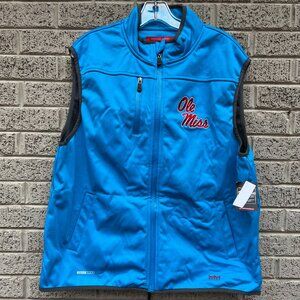 Ole Miss Rebels Franchise Club Softshell Full-Zip Vest NWT Large